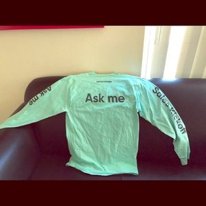 Men’s M ‘Sales kickoff’ Long Sleeve Teal T-Shirt